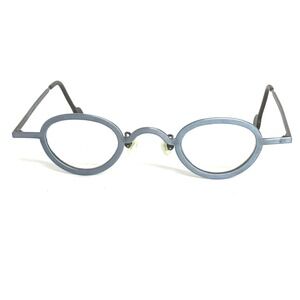 L.A. Eyeworks UGO Oval Eyeglasses Blue Metal Frames Los Angeles 98 Vintage 22390